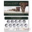 Somalia Elephants Somalian Anniversary 11 Coin Set African Wildlife Series 3900 Shillings 2004-2014 Silver 11 oz